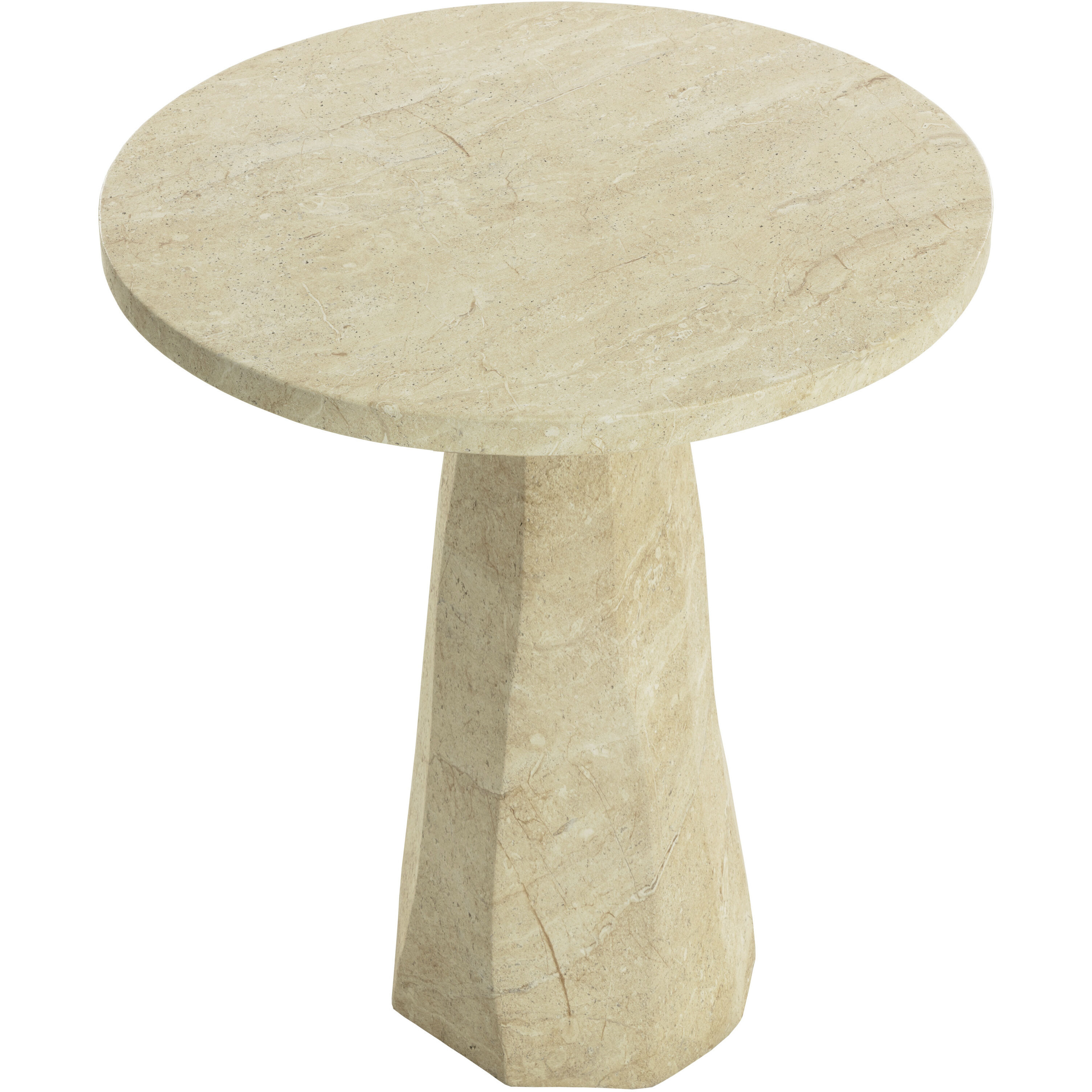 Kliff 40 X 34 inch Travertine Look Outdoor Bar Table